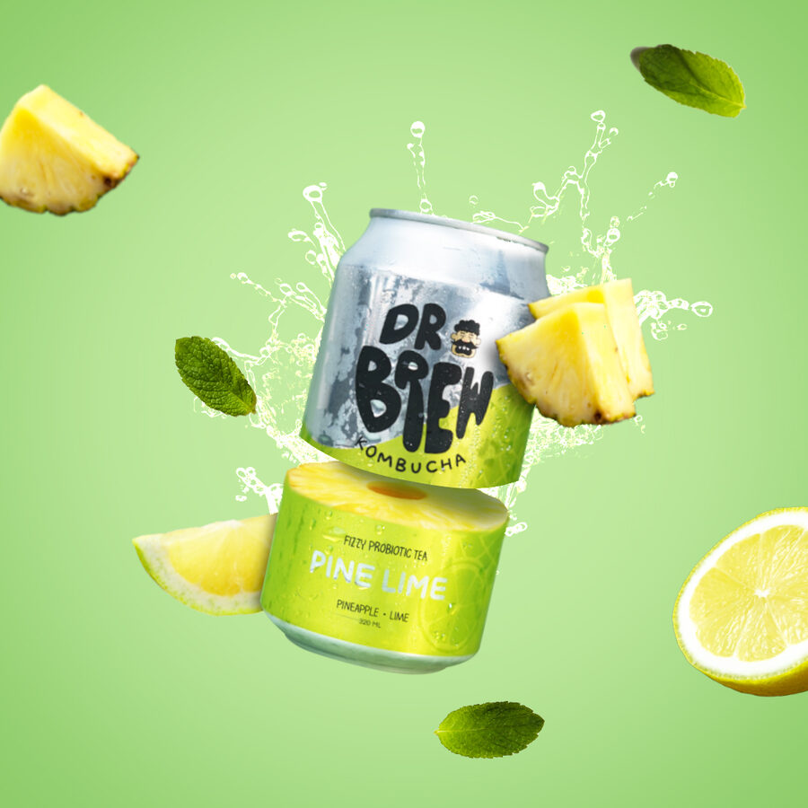 Pine Lime kombucha